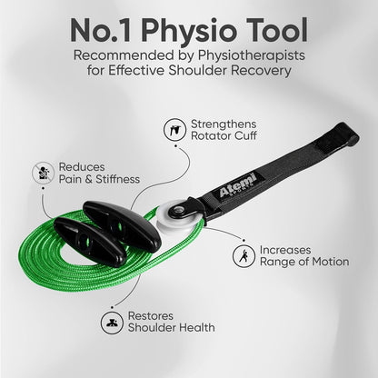 Shoulder Pulley for Physical Therapy, Over Door Pulley for Shoulder Recovery, Exercise Pulley for Shoulder Rehab, Rotator Cuff Exerciser for Frozen Shoulders and Range of Motion - Nomi Mart 