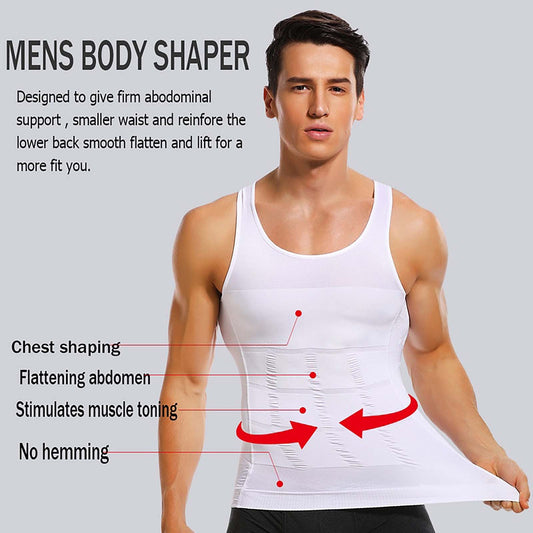 MEN SLIMMING VEST BODY SHAPER - Nomi Mart 